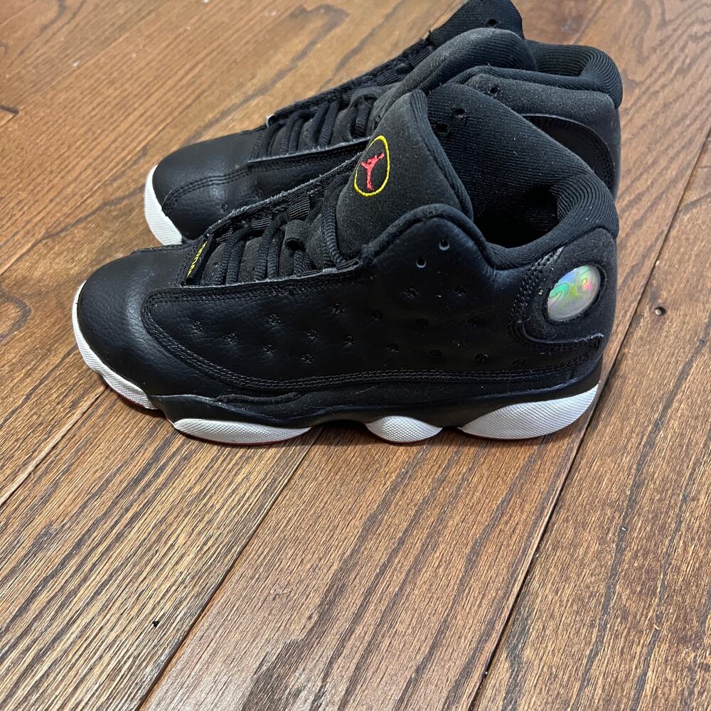 Air Jordan 13 Retro playoff Black high top sneakers Sz 2.5 - Picture 3 of 8